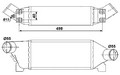 Интеркулер Ford Transit 20D 0006